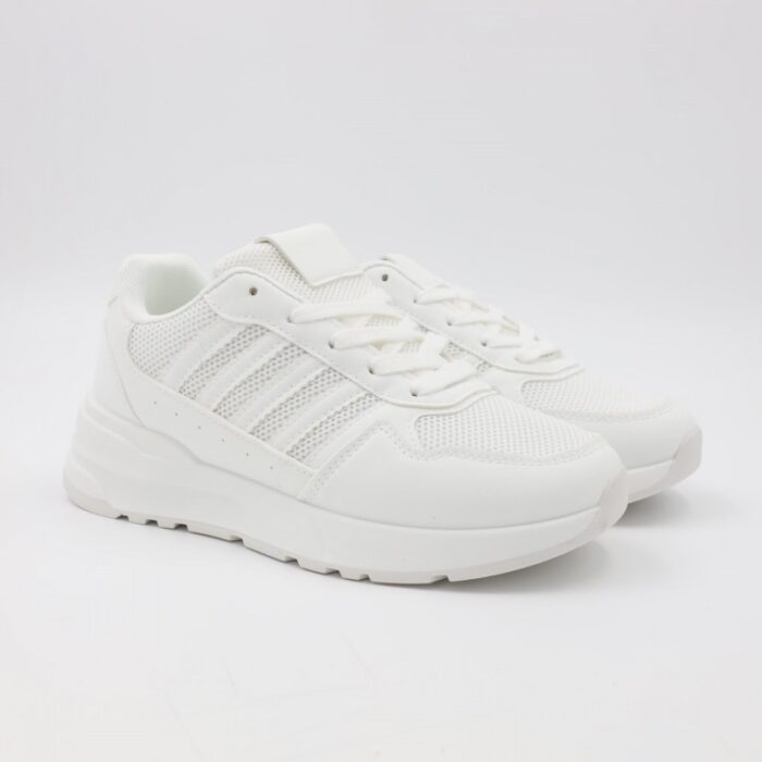 103386913_6883437f773bb حذاء رياضي شبابي لون أبيض - الصورة 1