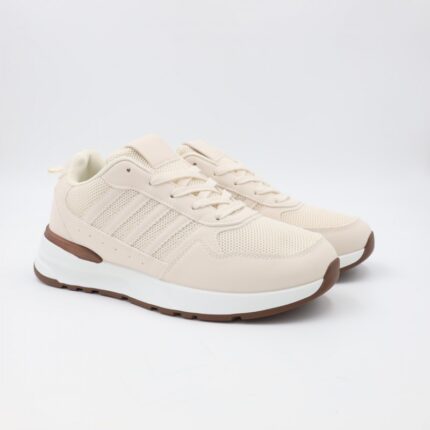حذاء رياضي شبابي لون بيج