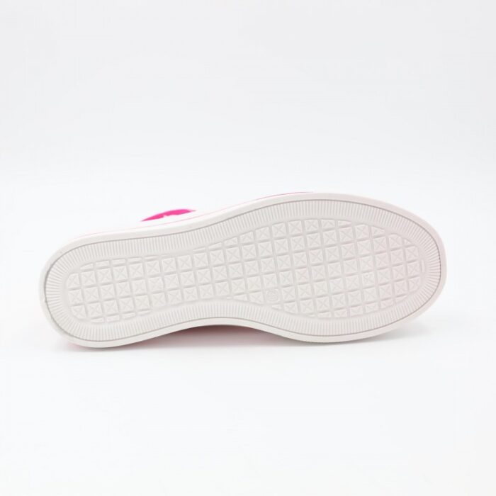 ⁦حذاء كاجوال ساق طويل ستاتي لون فوشي وأبيض⁩ - الصورة ⁦5⁩