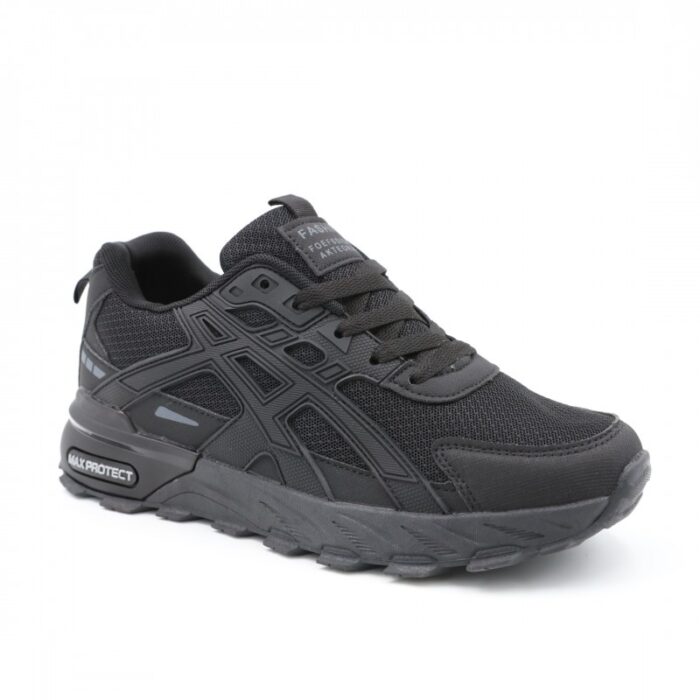 ⁦حذاء رياضي للرجال لون أسود⁩ - الصورة ⁦2⁩