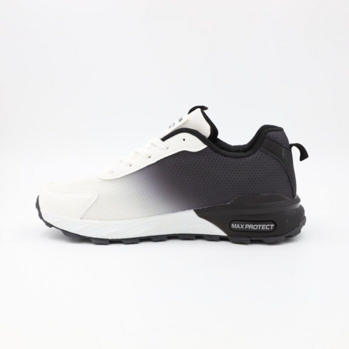 ⁦حذاء رياضي للرجال لون أبيض وأسود⁩ - الصورة ⁦3⁩