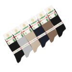 ⁦جوارب قطن بامبو مُعطر طويلة الكاحل من الأندلس (6 أزواج) للرجال بألوان متعددة⁩ - الصورة ⁦2⁩