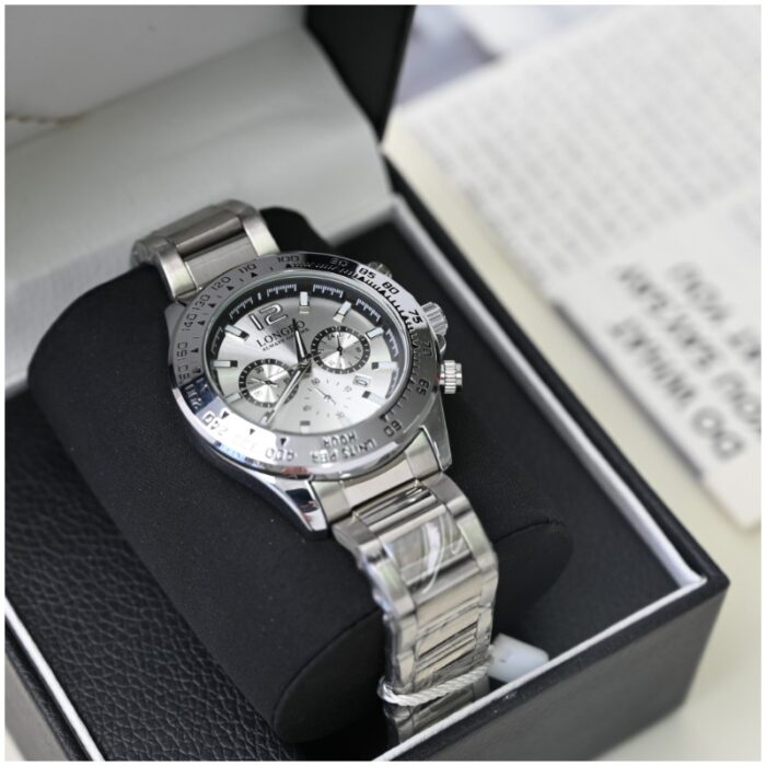 103386948_688a0c739949b ساعة رجالي LONGBO مع اطار مميز لون فضي - الصورة 1