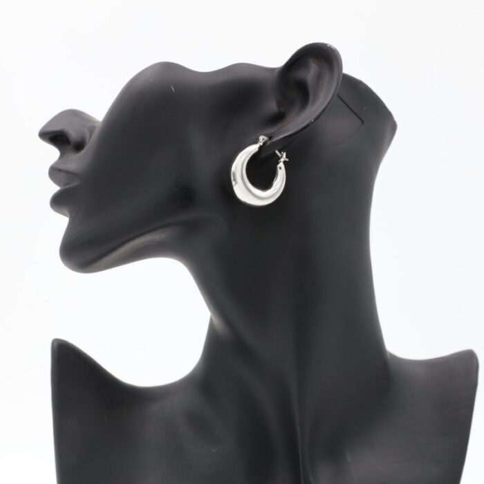 ⁦حلق قوس فضي كفالة سنتين ضد تغير اللون⁩ - الصورة ⁦3⁩