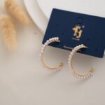 حلق دائري مع لولو لون ذهبي كفالة سنتين ضد تغير اللون