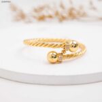 سوار جدل طابتين زركون ذهبي كفالة سنتين ضد تغير اللون