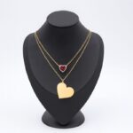 سلسال ستيل حفر طبقات لون فضي كفالة سنتين ضد تغير اللون