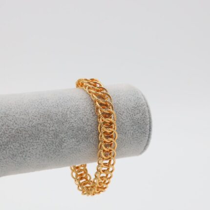 سوار بلدي حلقات لون ذهبي كفالة سنتين ضد تغير اللون