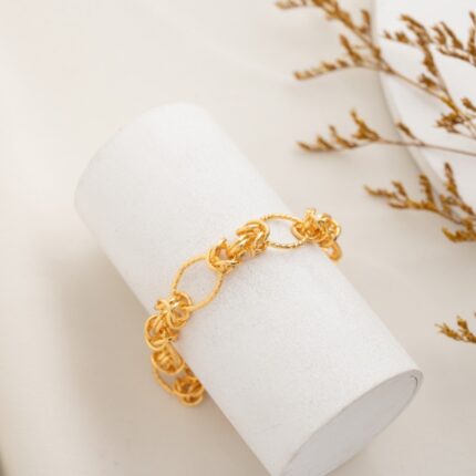 سوار حلقات ذهبي - بلدي  كفالة سنتين ضد تغير اللون