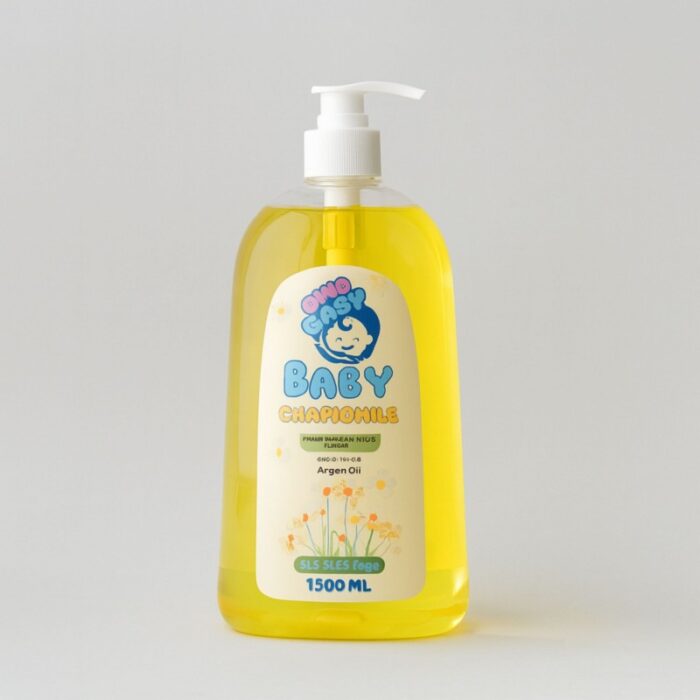 ⁦sinobaby baby shampoo chamomile 1500ml شامبو أطفال⁩ - الصورة ⁦2⁩