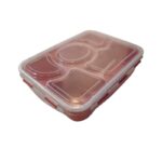 لانش بوكس طعام مقطع لون أحمر