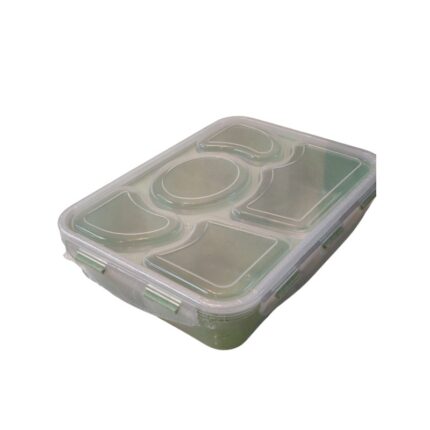 لانش بوكس طعام مقطع لون أخضر