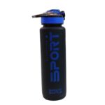 مطرة ماء سبورت اسود وازرق 1000 مل