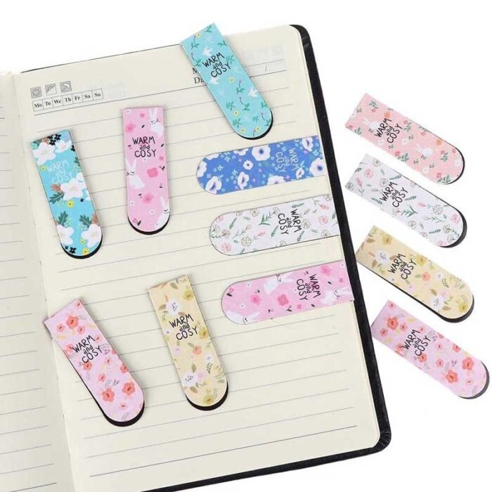 10329263_68ab7dd78fcc7 ورقة علامات مغناطيسية للكتب والقرطاسية مُكونة من 6 علامات بألوان مختلفة - الصورة 1