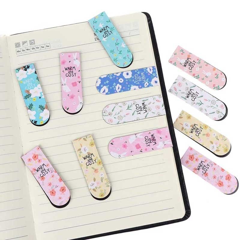 ⁦ورقة علامات مغناطيسية للكتب والقرطاسية مُكونة من 6 علامات بألوان مختلفة⁩ - الصورة ⁦1⁩