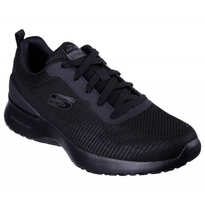 ⁦حذاء سكيتشرز سكيتش اير دياناميت بليتون للرجال لون أسود ونعل أسود- Skechers Men's Skech-Air Dynamight - Bliton Shoes⁩ - الصورة ⁦3⁩