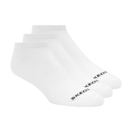 جوارب سكيتشرز قصيرة الكاحل (3 أزواج) للرجال لون أبيض - Skechers No Show (3 Pair)Socks (41-46)
