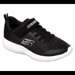 Skechers Kids' Dyna-Lite Shoes- حذاء سكيتشرز ديانا لايت للأطفال لون أسود ونعل أبيض