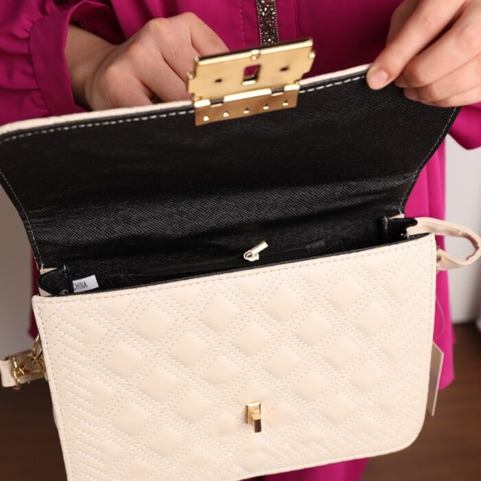 ⁦شنطة كتف لون بيج⁩ - الصورة ⁦8⁩