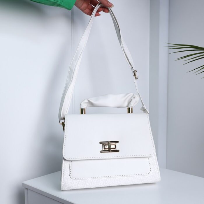 10333972_68ab83f560225 شنطة كتف لون ابيض - الصورة 1