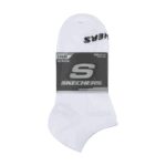 جوارب سكيتشرز قصيرة الكاحل (3 أزواج) لون أبيض - Skechers Unisex No Show (3 Pair) Socks (31-35)