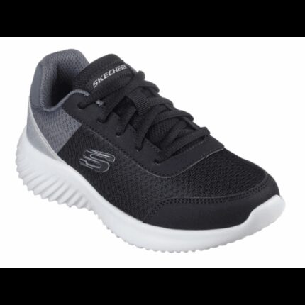 Skechers Kid's Bounder Shoes -حذاء سكيتشرز باوندر للأطفال لون أسود ونعل أبيض