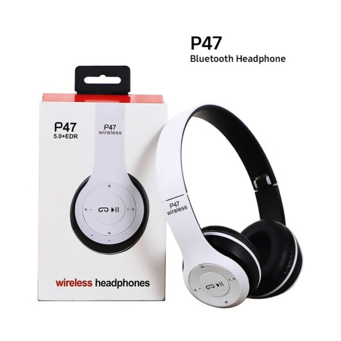 ⁦هيدفون سماعة رأس ستيريو P47 5.0 سماعة بلوتوث - قابلة للطي - سماعة ألعاب رياضية لاسلكية لهاتف iPhone XiaoMi⁩ - الصورة ⁦3⁩