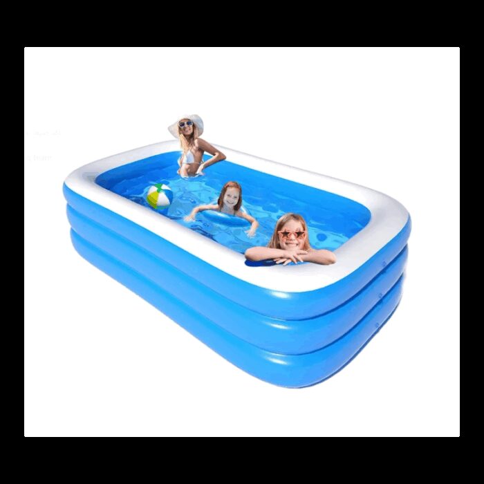 103384184_68ab781187711 حوض سباحة قابل للنفخ حجم 180×140×60 سم - الصورة 1