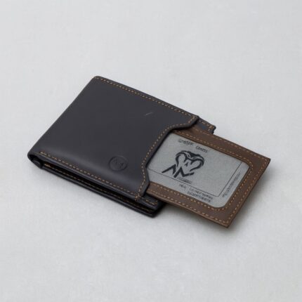 محفظة شخصية جلد للرجال لون أسود