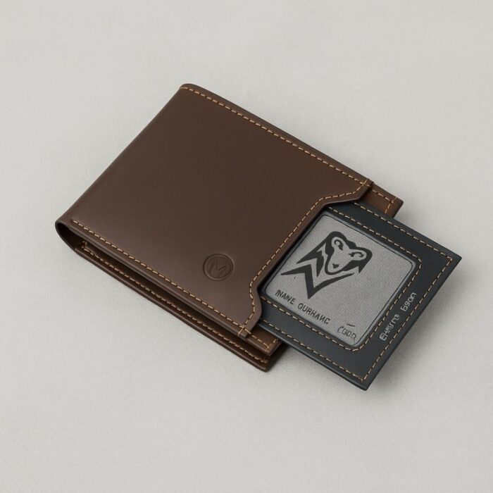 103387107_68987b021b394 محفظة شخصية جلد للرجال لون بني محروق - الصورة 1