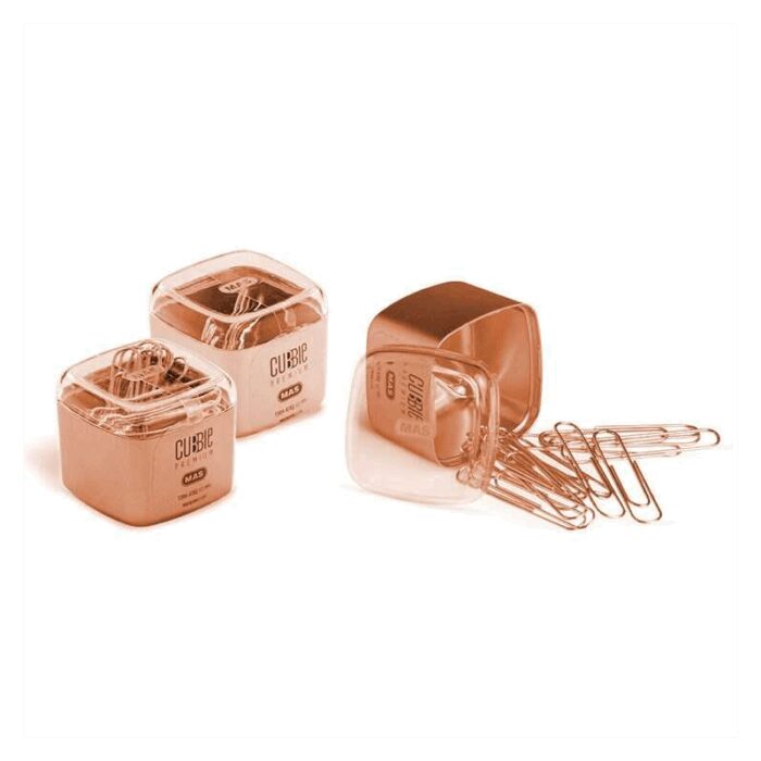 ⁦تيل مشكل تحتوي على 4 علب (كلبسات ورق 2.8,كلبسات ورق 4 سم ,ملاقط قوية ,دبابيس لوح , معدنية باللون النحاسي مقاومة للصدأ)⁩ - الصورة ⁦3⁩