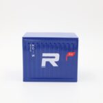 ⁦صندوق هدايا معدن شبابي للساعه شكل كونتينر لون أزرق⁩ - الصورة ⁦7⁩