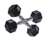 زوج دمبلز وزن 2 كيلو لون أسود و مقبض فضي