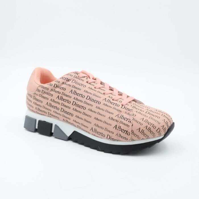 ⁦حذاء رياضي للنساء لون مشمشي ونعل أبيض⁩ - الصورة ⁦2⁩