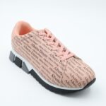 ⁦حذاء رياضي للنساء لون مشمشي ونعل أبيض⁩ - الصورة ⁦6⁩