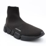 ⁦حذاء رياضي للرجال بساق مرتفعة لون أسود⁩ - الصورة ⁦2⁩