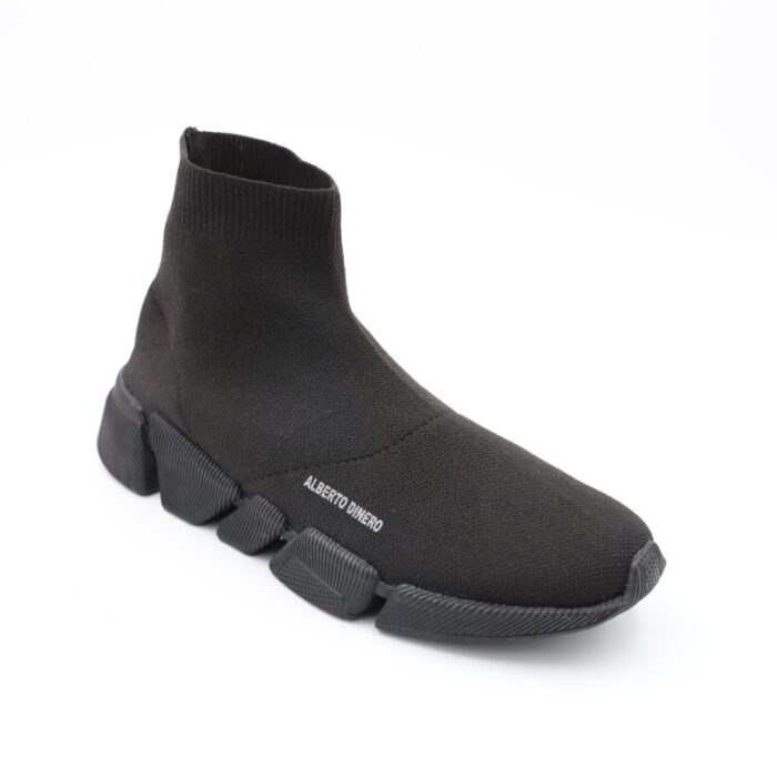 ⁦حذاء رياضي للرجال بساق مرتفعة لون أسود⁩ - الصورة ⁦8⁩