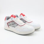 حذاء رياضي للنساء لون أبيض وأحمر