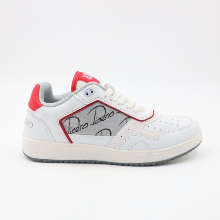 ⁦حذاء رياضي للنساء لون أبيض وأحمر⁩ - الصورة ⁦3⁩