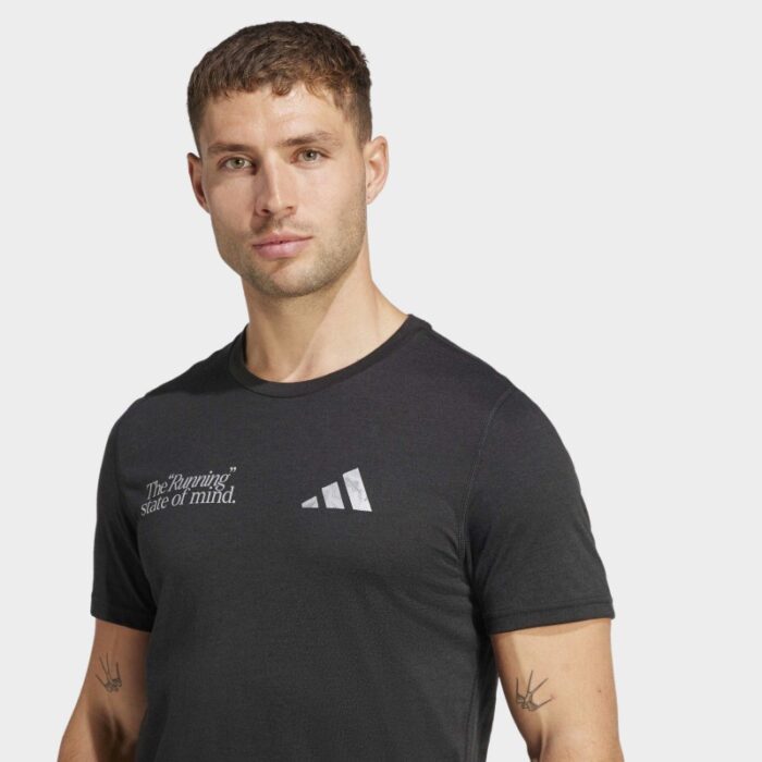 ⁦adidas Mens' Ultimate Metallic Graphic T-Shirt - Black⁩ - الصورة ⁦3⁩