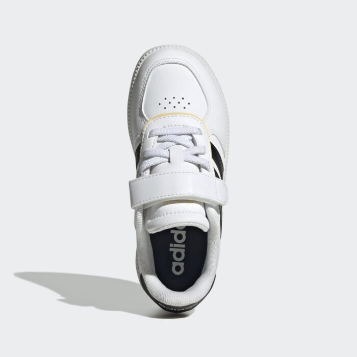 ⁦adidas Kids' Breaknet Sleek El C Shoes - White⁩ - الصورة ⁦3⁩
