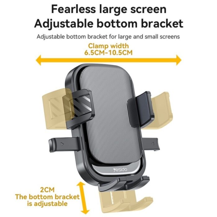 ⁦yesido car holder c267 حامل جوال على تابلو السيارة⁩ - الصورة ⁦5⁩