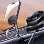 ⁦yesido magnet holder c210 حامل جوال مغناطيسي قوي بتصميم معدني فخم يثبت على تابلو السيارة⁩ - الصورة ⁦3⁩