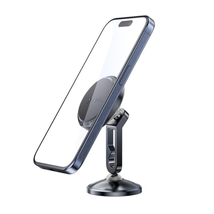 ⁦yesido magnet holder c210 حامل جوال مغناطيسي قوي بتصميم معدني فخم يثبت على تابلو السيارة⁩ - الصورة ⁦4⁩