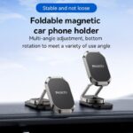 ⁦yesido magnet holder c222 حامل جوال مغناطيسي قوي 6 مغناطيس بتصميم معدني فخم يثبت على تابلو السيارة⁩ - الصورة ⁦4⁩