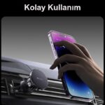 yesido magnet holder c153 حامل جوال مغناطيسي قوي دائري باكثر من استخدام على مكيف او على تابلو السيارة