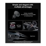 ⁦yesido magnet holder c252 حامل جوال مغناطيسي قوي دائري يمنحك المرونة ويثبت على مكيف السيارة⁩ - الصورة ⁦3⁩