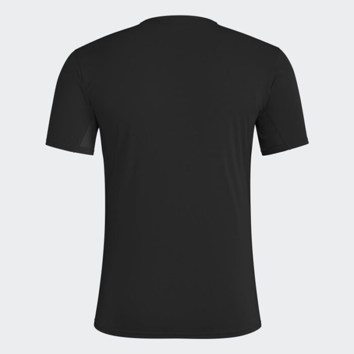 ⁦adidas Mens' Adizero Essentials Running Tee - Black⁩ - الصورة ⁦3⁩