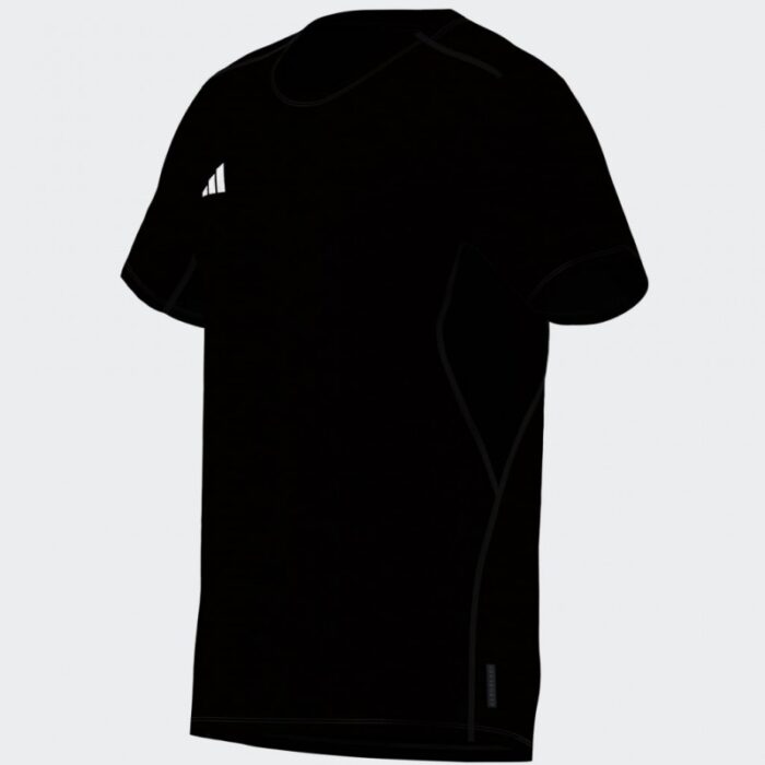 ⁦adidas Mens' Adizero Essentials Running Tee - Black⁩ - الصورة ⁦16⁩