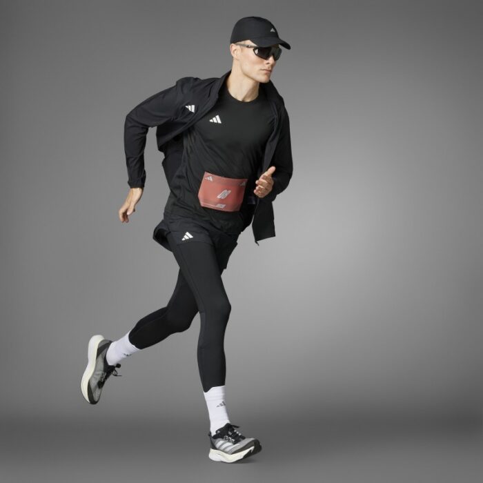 ⁦adidas Mens' Adizero Essentials Running Tee - Black⁩ - الصورة ⁦20⁩